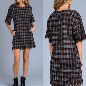 Storia Tweed Fringe Dress Blair Waldorf